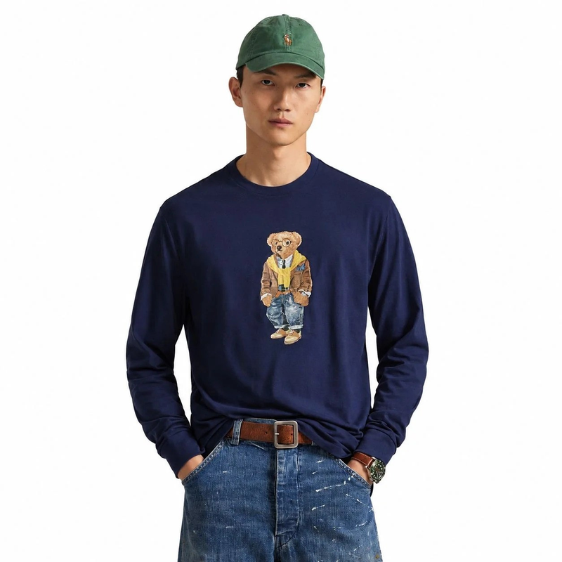 27 - Polo Bear Jersey T-Shirt Classic Fit Long Sleeve