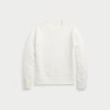 Polo Bear Crew Neck Sweater In Linen-Cotton Blend