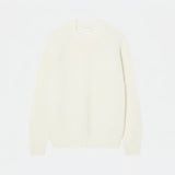 Thick Carded Wool Crew Neck Sweater