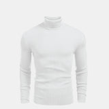 Turtleneck Cable-Knit Wool Sweater