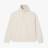 High Zipped Neck Polar Fleece Sweatshirt