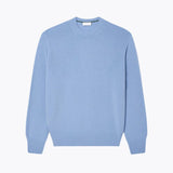 Carded Wool Crew Neck Sweater