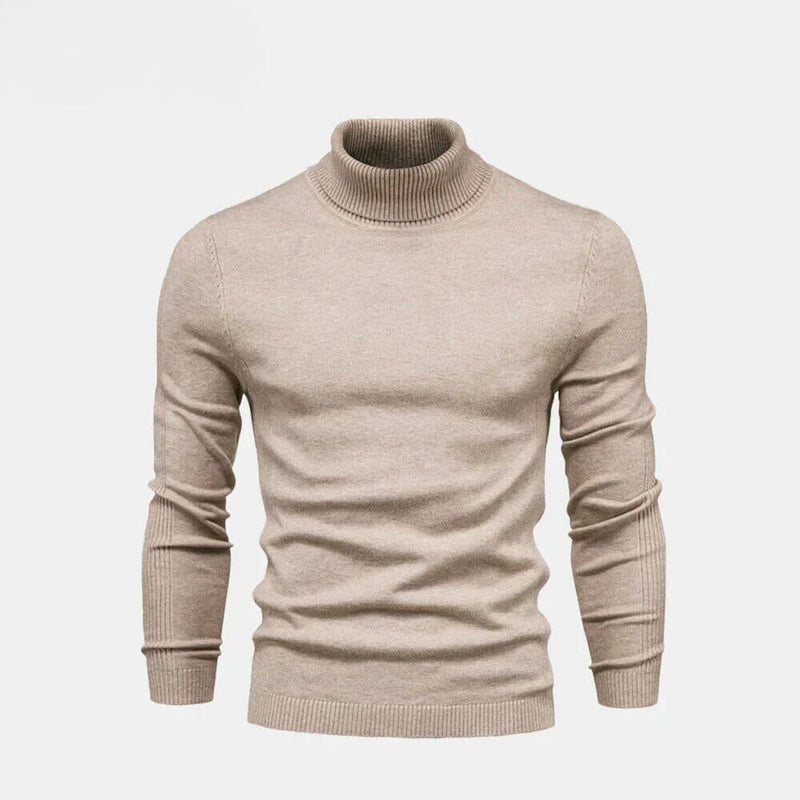 12 - Turtleneck Cable-Knit Wool Knit Sweater