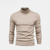 12 - Turtleneck Cable-Knit Wool Knit Sweater