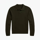 Wool Johnny-Collar Sweater