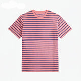 Striped Jersey Crewneck T-Shirt
