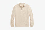 Mesh Long-Sleeve Polo Shirt