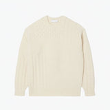 Relaxed Fit Patchwork Effect Wool Sweater