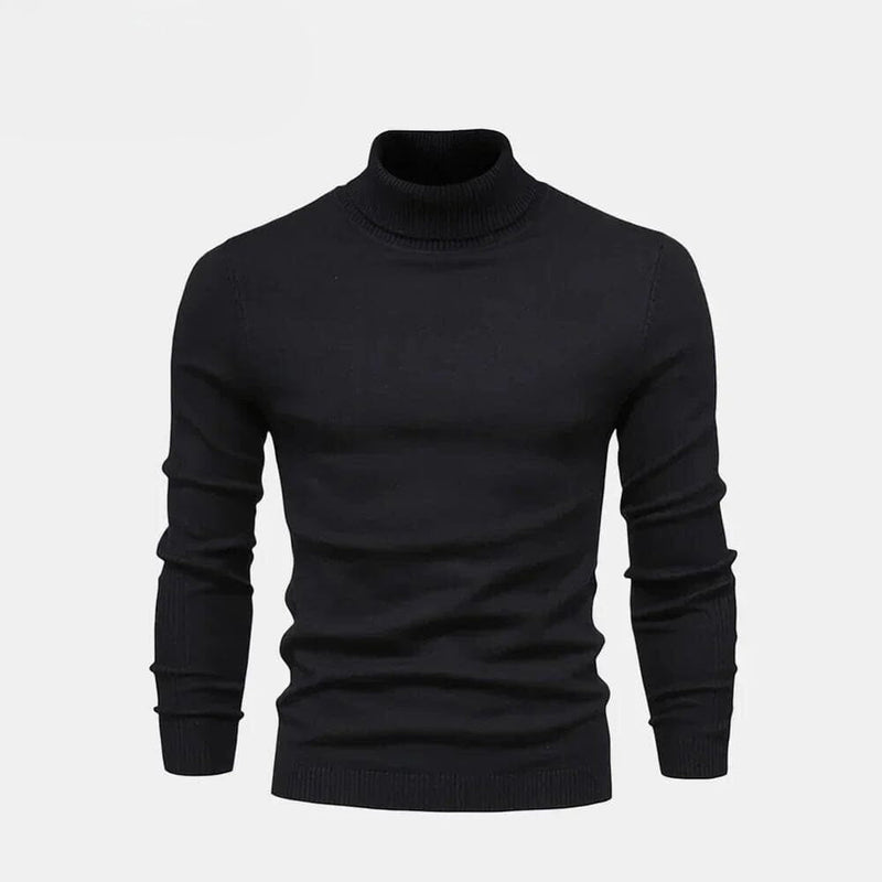 12 - Turtleneck Cable-Knit Wool Knit Sweater