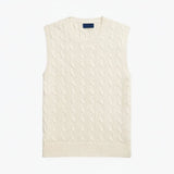 Cable-Knit Cotton Sweater Vest