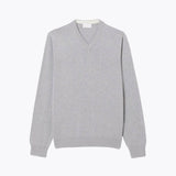 Monochrome Cotton V-Neck Sweater