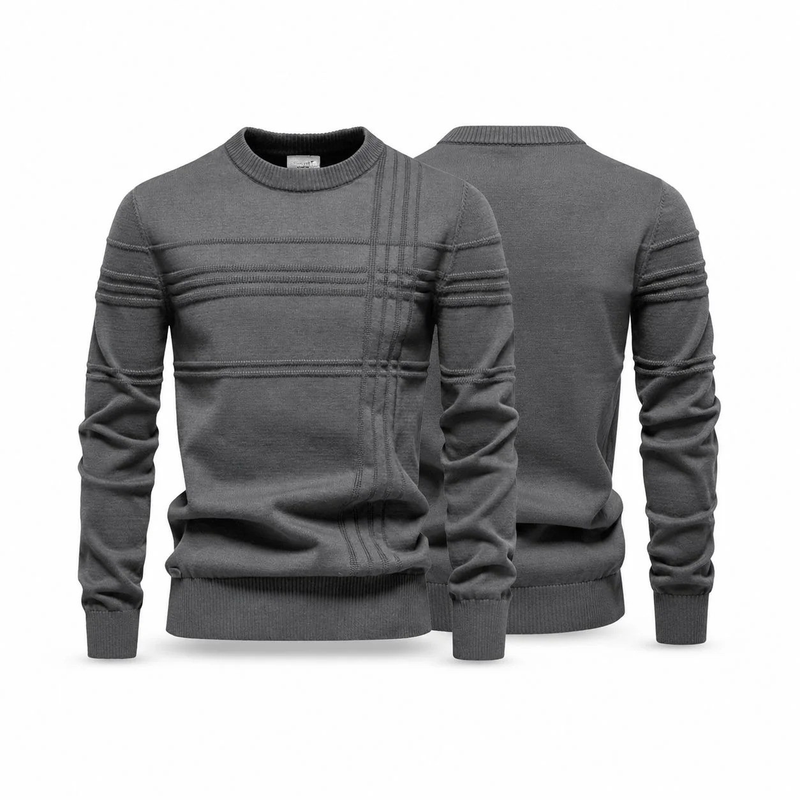 26 - Modern Rundhals-Strickpullover