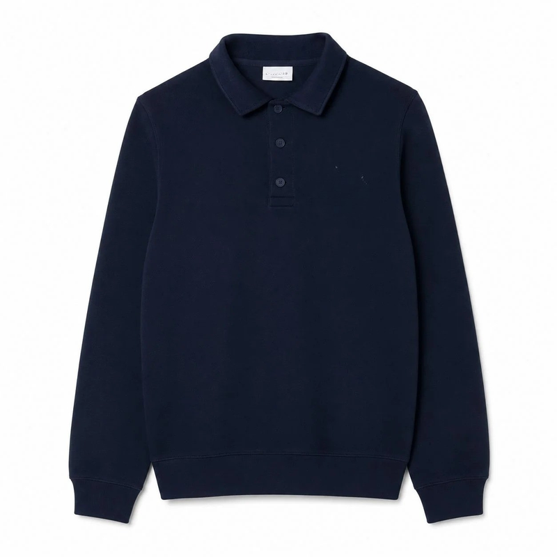 24 -  Men's Classic Fit Long-Sleeve Polo Shirt